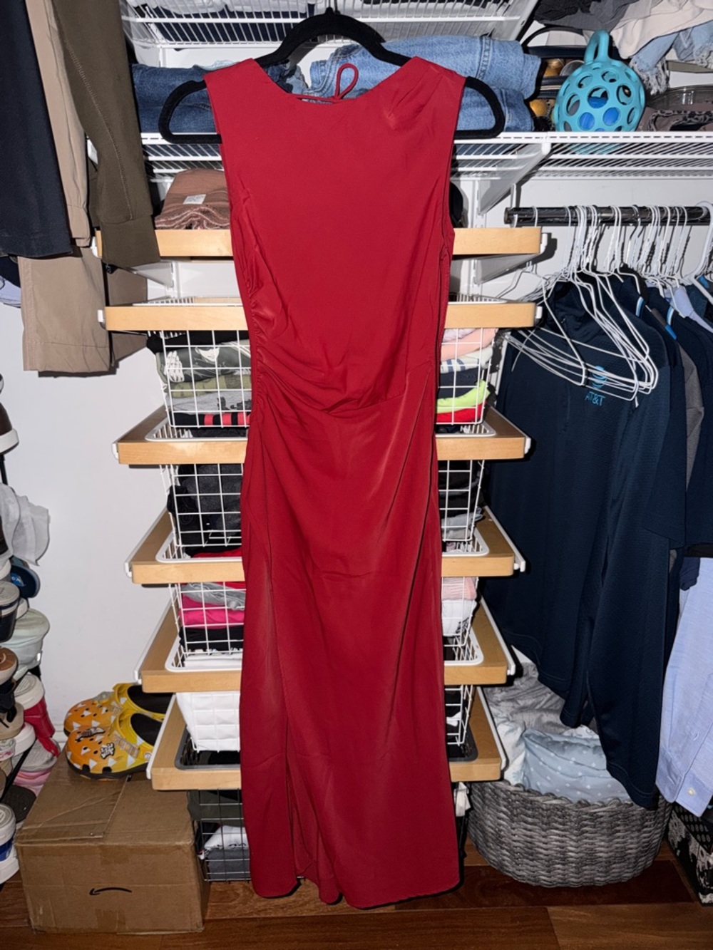 Abercrombie & Fitch Red Maxi Dress